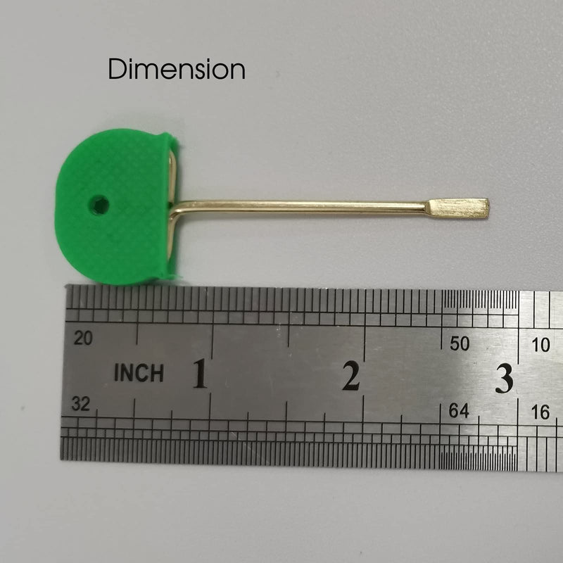 Bathroom/Bedrooom Door Key Emergency Key, Door Key Replacement Solid Key for Interior Door - 4 Pack (Gold with Cap) Gold with Cap - NewNest Australia