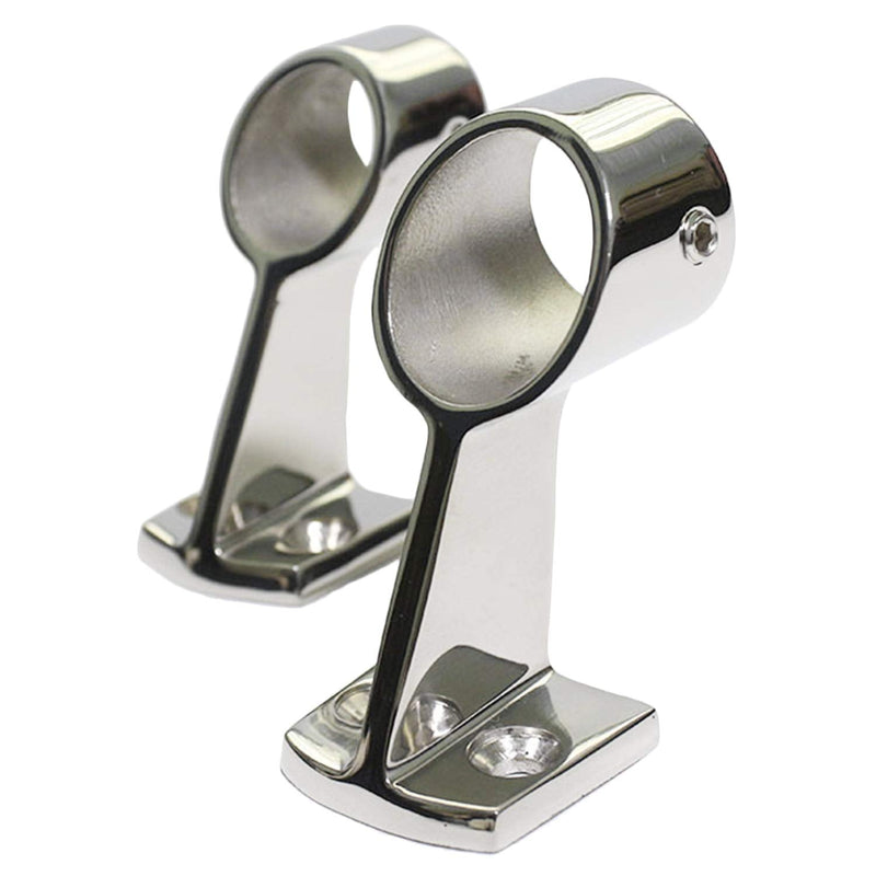 NRC&XRC Marine Boat Yacht Heavy Dudy 316 SS High Leg Hand Rail 60 Degree Center Stanchion for Pipe 7/8 Inch (22mm) or1(25mm) 7/8 in