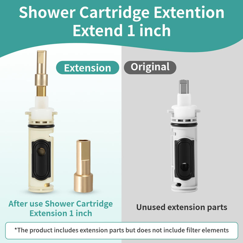 96945BN Shower Extension Kit Replacement for Moen Posi-Temp Valve, Shower Valve Extension Kit for Single Handle Tub & Shower Faucets (Brushed Nickel) Brushed Nickel