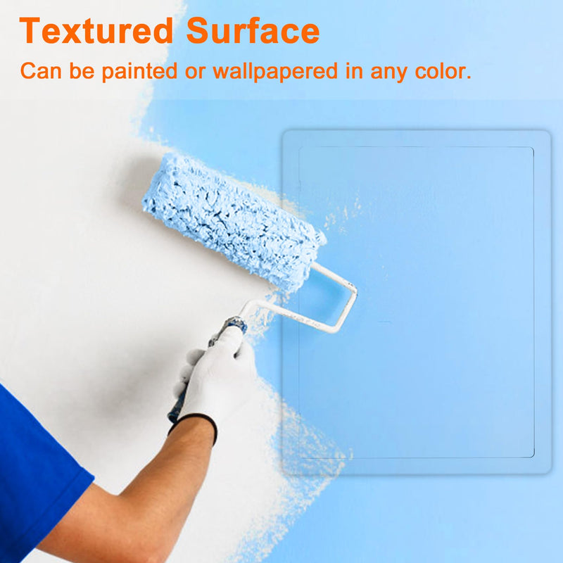 Suteck Plumbing Access Panel for Drywall Ceiling 12 x 16 Inch Reinforced Plastic Wall Access Doors Removable Hinged White 12x16 inch
