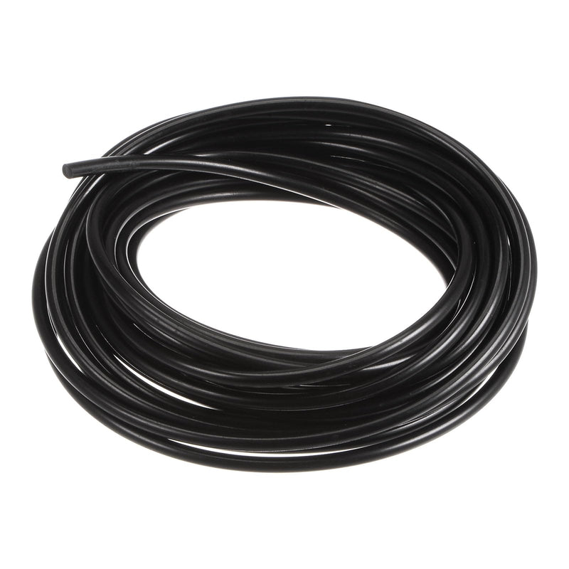 HARFINGTON PU Transmission Belt Polyurethane Round Belts 3.5mm Dia 16.4ft(5 Meter) Length Smooth Surface PU Urethane Belt for Drive Transmission, Black 3.5mmx5 Meters
