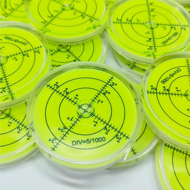 Bubble Spirit Level 60x12mm Degree Marked Surface Circular Level Round Levels Bubble Measuring Layout Tools A-color