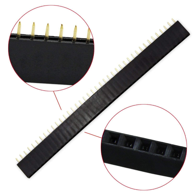 OCR 20PCS 2.54mm Breakaway PCB Board 40Pin Male and Female Header Connector for Arduino Shield Male and Female Header --20PCS