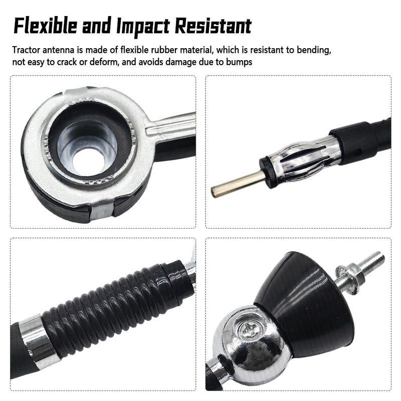 Rubber Radio Antenna RMA60, Compatible with John Deere Kubota Tractor | Flexible Antenna Fit for Massey Ferguson Yanmar All Models