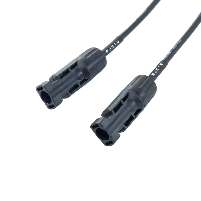 WJSTN Safety 4mm Banana Plugs Male to MC-4 Female Test Leads, MC-4 to Safety 4mm Banana Plugs Solar Panel Test Cable 3F/ 2 Sets
