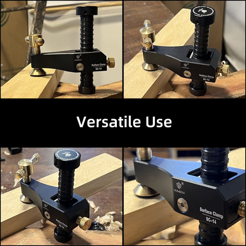 HONGDUI Bench Dog Clamp, Fit for 3/4"(19/20mm) Workbench Dog Hole, Adjustable Dog Hole Clamp for MFT Tables Woodworking Clamp