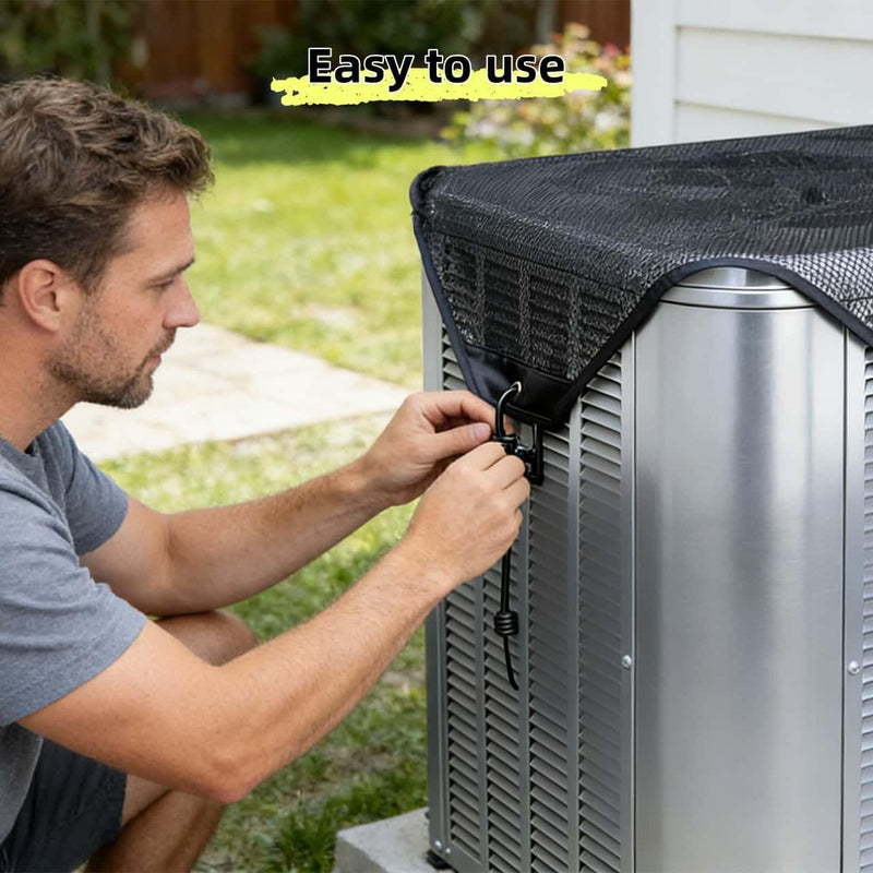 2 Packs AC Covers for Outside 36x36, AC Shade for Outside Unit 2 Packs, Mesh 36" x 36"