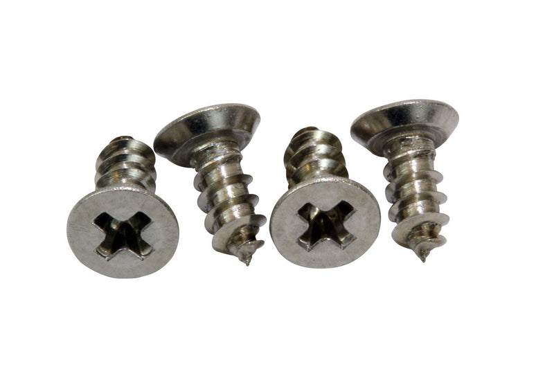 Bolt Dropper #4 x 1/4" Stainless Steel Flat Head Phillips Wood Screw (100 Pack), 18-8 (304) Stainless Steel Sheet Metal Screws - Type A Point, Plain Finish #4 X 1/4"