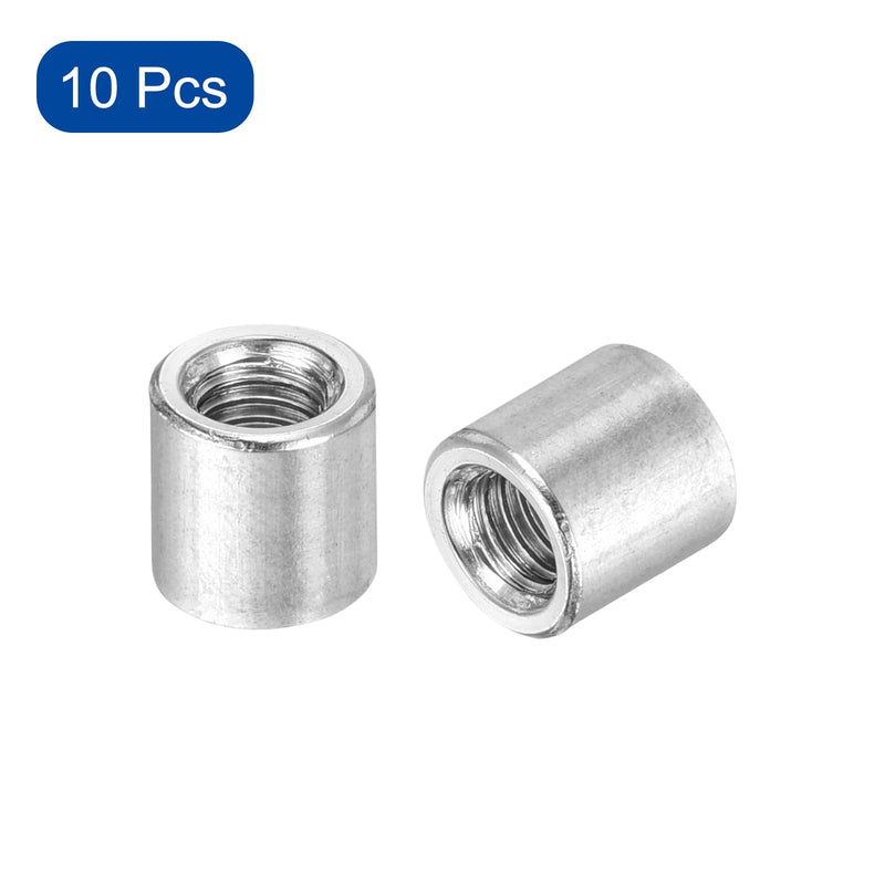 uxcell Round Weld Nuts, M5 x 8mm x 8mm Weld On Bung Female Nut Threaded - 201 Stainless Steel Insert Weldable 10pcs