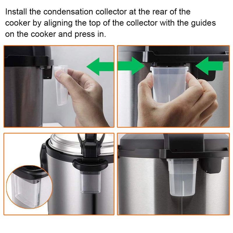 Original Condensation Collector for Instant Pot 5, 6, 8 Quart Duo, Duo Plus, Ultra, Lux, Smart 2 - Pack 6QT&8QT