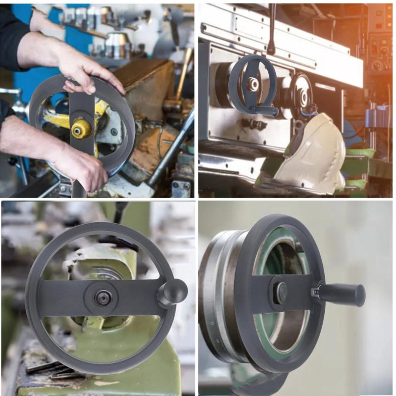Crank Handle Hand Wheel Lathe Hand Wheel Handle Hand Wheel Handle Hand Wheel Hand Cranked Revolving Handle Trailer Crank Handle Hand Wheel Hand Wheel Accessory 1pcs