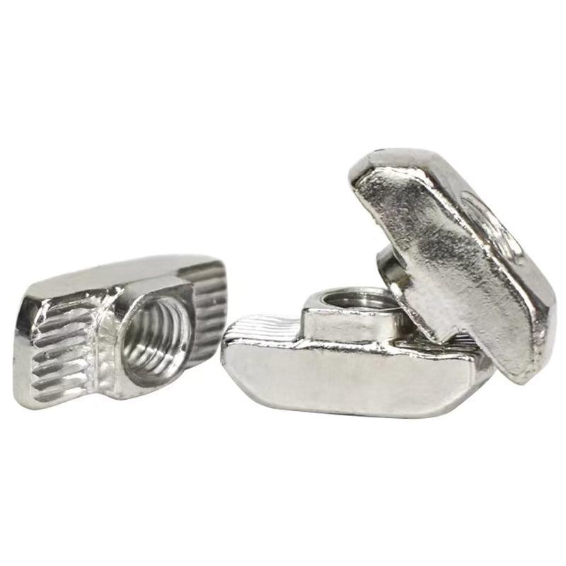 30 Pcs 3030 Series M5 T Nuts, T Slot Nut Hammer Head Fastener Nut, Nickel Plated Carbon Steel Nut for European Aluminum Profile,Drop in T Slot Nuts Assortment Kit(30-M5) 30-M5(30 Pcs）