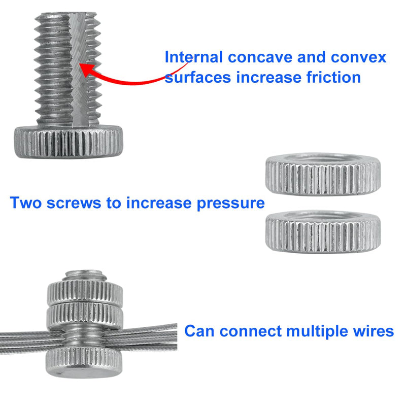 Split Bolt Joint Clamp Wire Connectors for Multiple Electric Fence 20 Pieces Line Tap Clamp