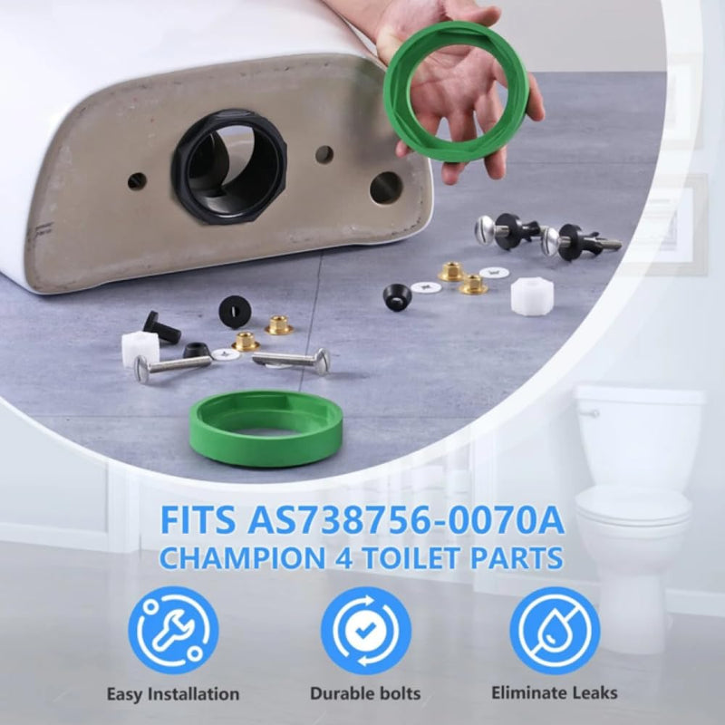 3'' Toilet Flange Tank to Bowl Coupling Kit AS738756-0070A | 3 Inch Flush Valve Opening Tanks