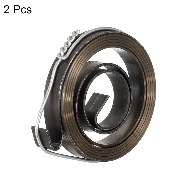 uxcell Drill Press Spring Drill Press Quill Feed Return Coil Spring Assembly Spring Steel Chemical Blackening Finish 680mm Expand Long 34 x 6 x 0.65mm 2 Pcs 34 x 6 x 0.65mm - 680mm Long