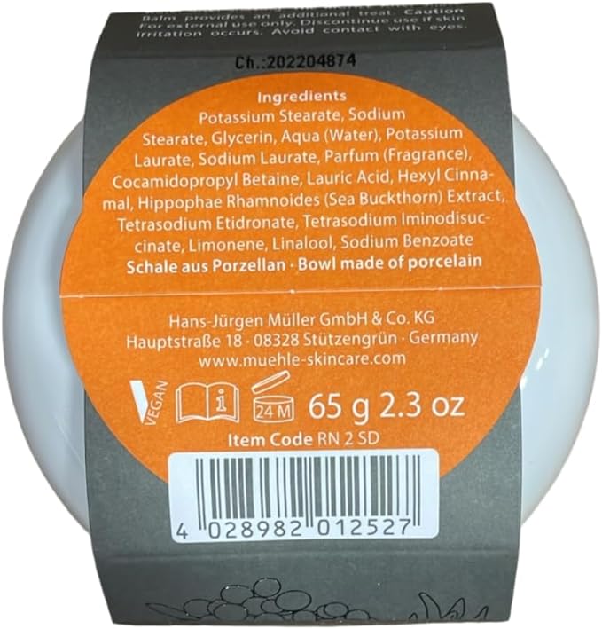 Muhle porcelain shaving bowl (with shaving soap) SEA BUCKTHORN (RN2SD) - NewNest Australia
