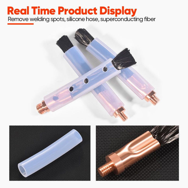 5PCS Weld Bead Cleaning Brush M10, Copper Head Weld Brush for Welding Bead Seam Polishing Machine - weld cleaning brush (M10-5Pcs) M10-5Pcs