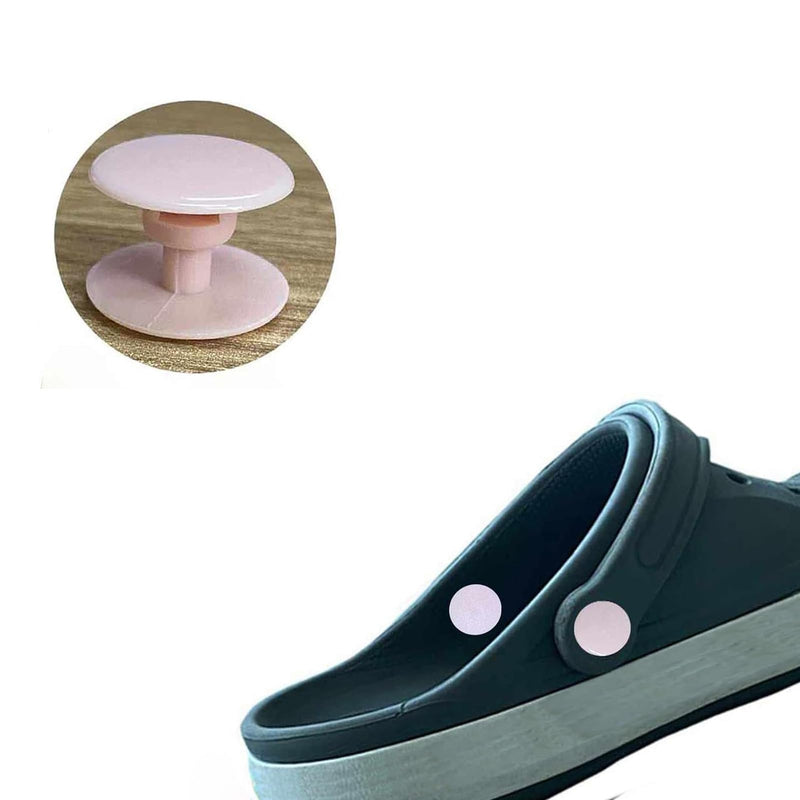 8 Sets Replacement Rivets for Beach Shoe Replacement Button Replacement Parts Compatible for Clog Beach Shoe Strap Repair (Black Pink) Black Pink