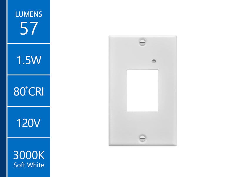 STP2 Frosted White LED Step Light with Photocell (STP2F120WHPC) Horizontal/Vertical