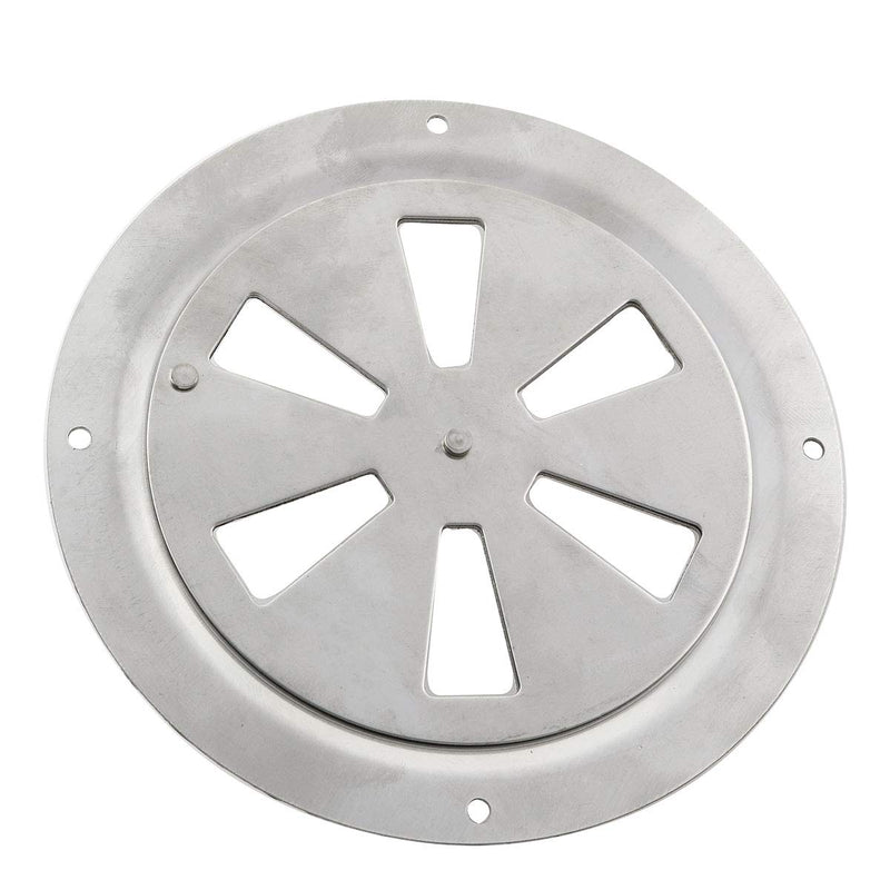 heyous 2pcs 316 Stainless Steel Boat Marine Air Vent Louver Round Butterfly Air Vent Gill Plate with Side Knob