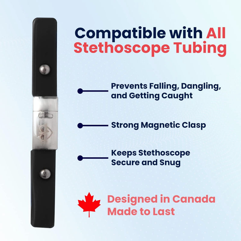 Clip for Stethoscopes, Stethoscope Clip for Doctors, Nurses, Medical Students, Stethoscope Accessory Compatible with 3M Littmann Classic III, Lightweight II S.E, and More, Rainbow