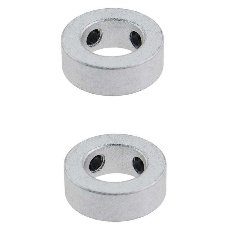 4PCS Bore Solid Steel Shaft Collar 5/8in Bare Shaft Check Collar Locking Collar Fixed Limit Ring Shaft Fixed Collar Stop Screws for Machinery Industrial Use 4