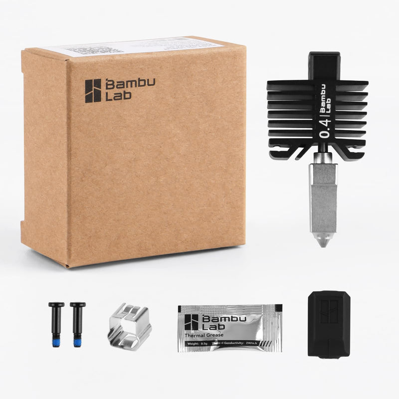 Original Bamboo LAB Hardened Steel Nozzle Kit for Bambu LAB P1,X1 - X1 Series and P1 Series (0.4MM)