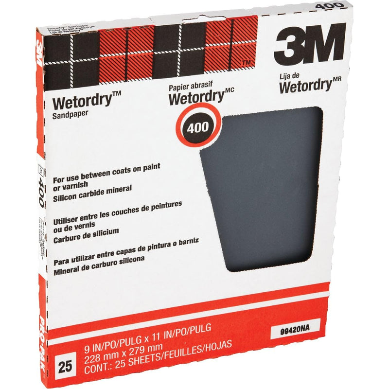 3M 99420NA 400A Grit Between Finish Coats Sanding Sheets
