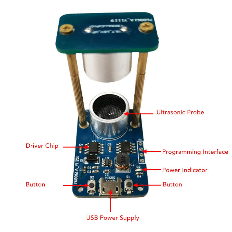 ASHATA Ultrasonic Suspension Standing Controller, Ultrasonic Suspension Module Acoustic Levitator Standing Controller for Students or DIY Enthusiasts to Learn