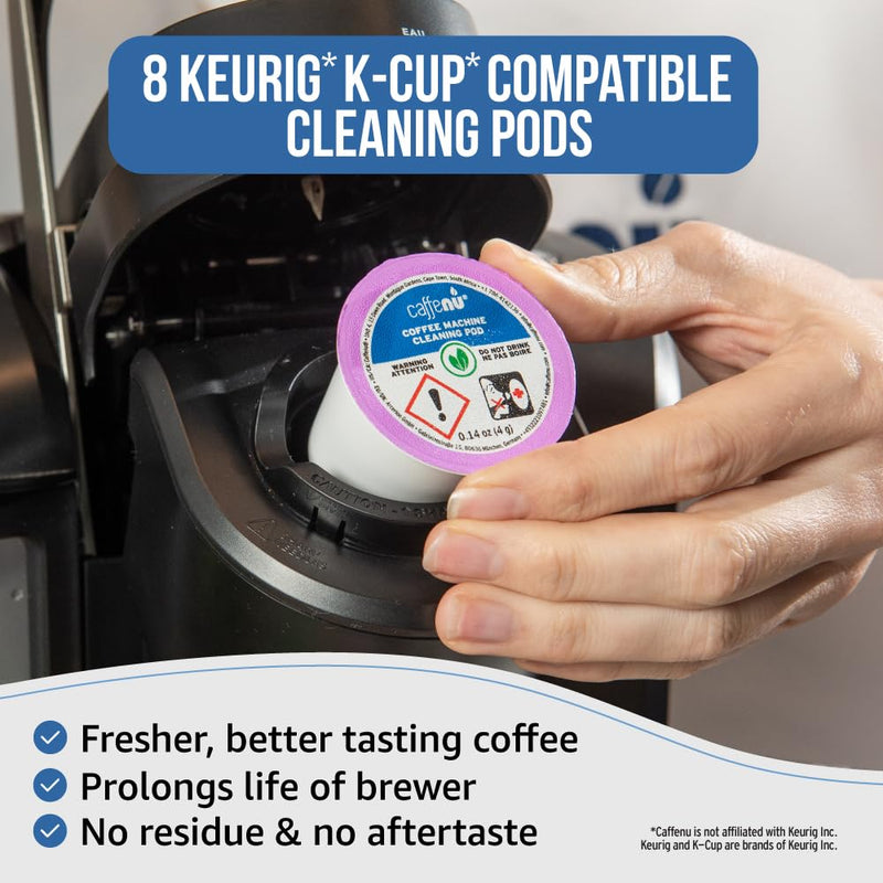 Caffenu Complete Coffee Machine Care Bundle - Descaling Solution & Cleaning Pods Set