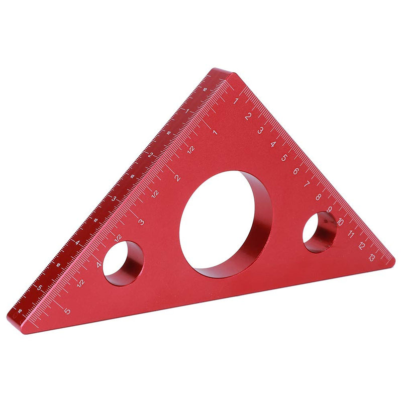 Woodworking Quare Ruler, Measuring & Layout Tools Carpentry 5in/13cm Right Angle Triangle Height Ruler Aluminum Alloy Carpenter Measuring Tool