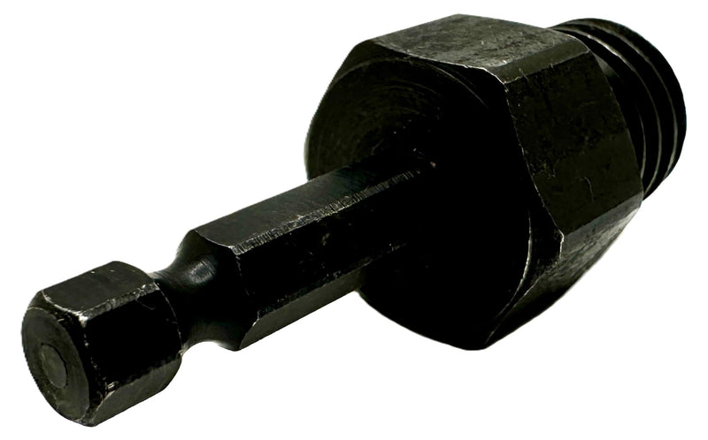 5/8" to 1/4" Hex Drill Adapter Converts 2" to 6" Polisher Pad Backing Plates or Core Drill Bit with 5/8”-11 UNC Thread to 1/4" Hex Shank for Use with Drills and Drill Press (1 Pack)