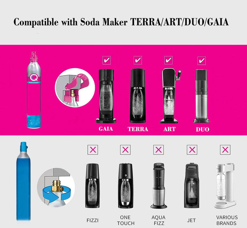 CGA320 New version CO2 refill Adapter,Soda Carbonator Refill Adapter-quick adapter Compatible with DUO Terra Art soda Cylinder