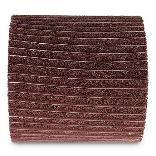 BHA Interleaf Flap Wheel Abrasive Drum, 4" x 4" with 3/4" Quad Keyway (120 Grit) 120 Grit