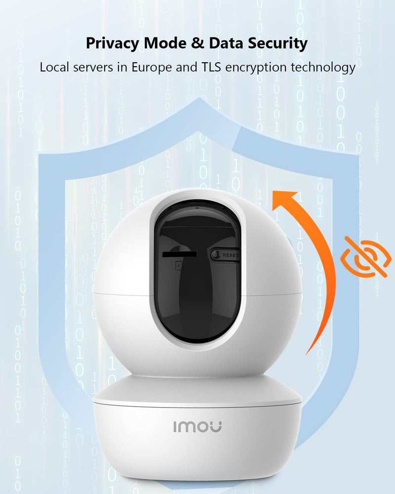 Imou 360° Security Camera Indoor with AI Human/Motion/Sound Detection, WiFi Camera Indoor Wireless 1080P for Pet/Dog/Baby, Smart Tracking, Siren, Night Vision, 2-Way Audio, Works with Alexa, 2 Pack SE 2Pack