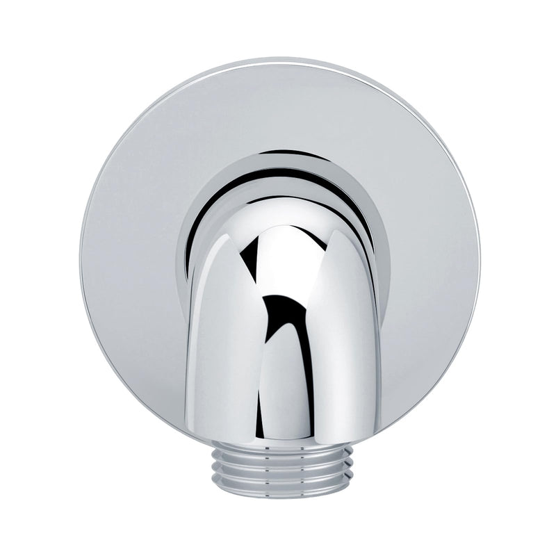 K-22172-CP Wall-Mount Shower Supply Elbow with Check Valve - 1/2" NPT Connection, Brass Construction, Polished Chrome Finish for Handheld Shower Head Hose, Backflow Prevention Bathroom Fitting