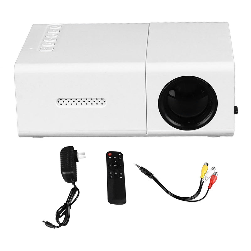 Mini Projector, 1920 x 1080 Resolution, Supports 24 to 60 Inch Projection Size, Portable Projector with Remote Control for Home Outdoor Theater Movie