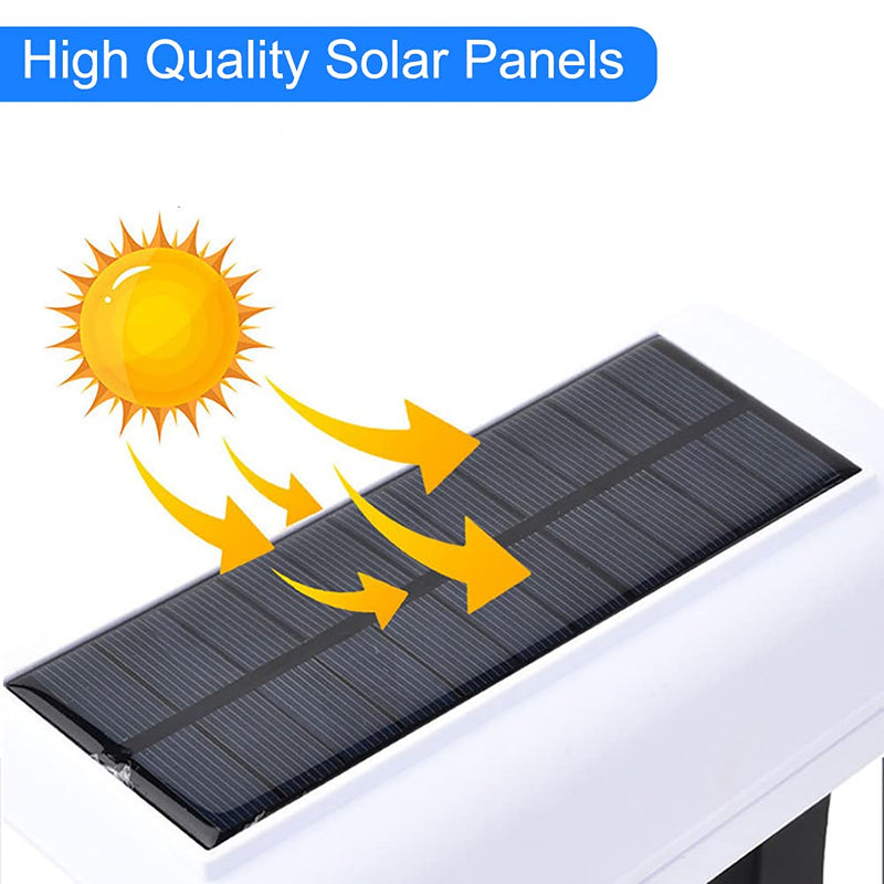 Solar Powered Fake Security Camera, Dummy Simulated CCTV Surveillance System with LED PIR Motion Sensor Detection Light for Indoor Outdoor Home, Office, Shop, Garage No Rmote Control