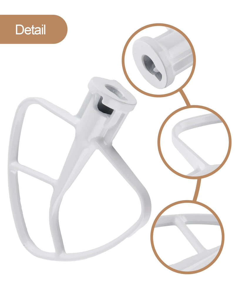 K45B Coated Flat Beater, Compatible with KitchenAid Paddle for Mixer, KitchenAid Accessories and Attachments Fits for 4.5-5 Quart Tilt-Head Stand Mixer