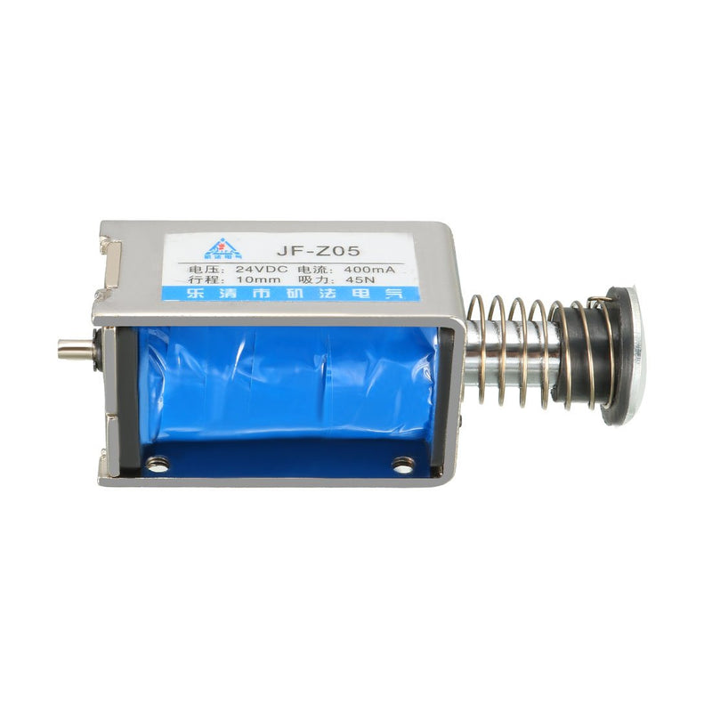 uxcell DC 24V 45N 10mm Stroke Pull Push Type Open Frame Solenoid Electromagnet Linear Motion JF-Z05