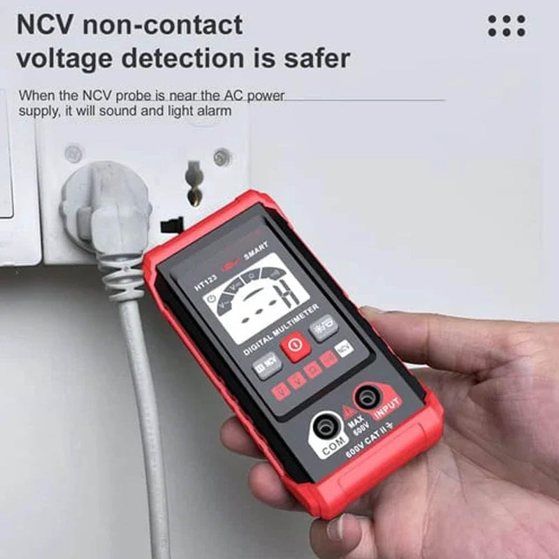 Ht Automatic Digital Multimeter,Tm-510 4000 Counts Smart Digital Multimeter,Digital Display Intelligent Multimeter,Voltage Tester with Non-Contact Voltage Function (1 PCS) 1 PCS