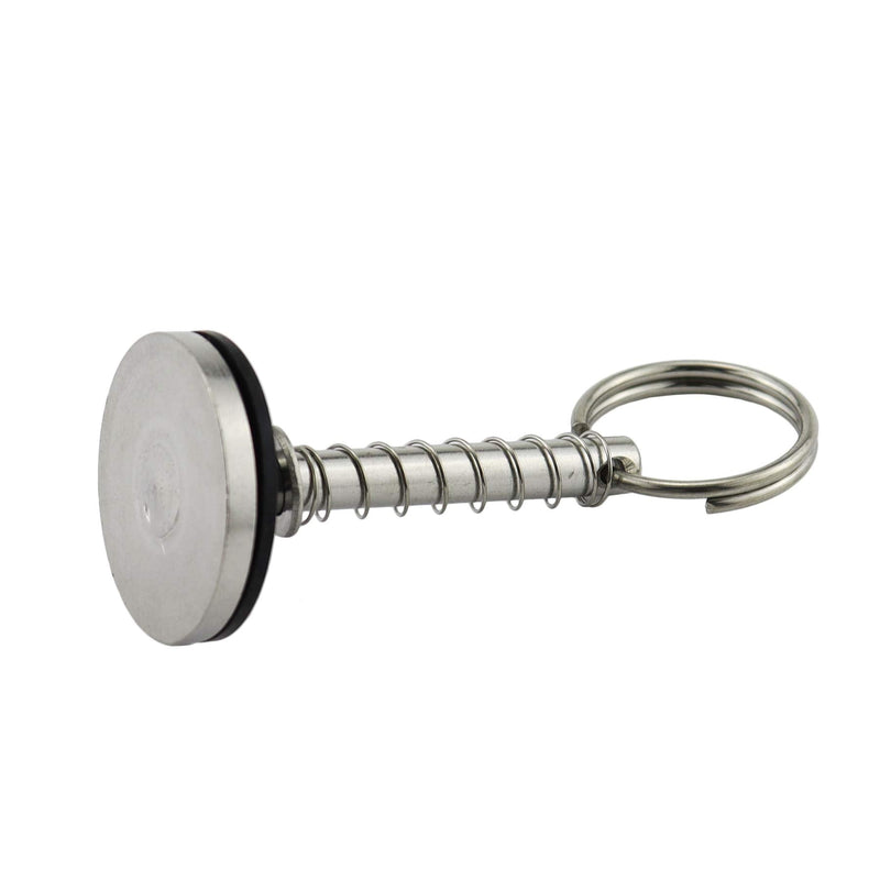 Stainless-Steel 316 Dia:1/4in（6.3MM） Hatch Cover Pull Handle with Spring Hidden Pin Button for Fishing Boat Yacht 2 PACK