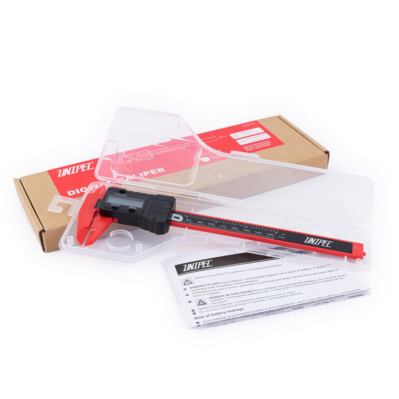 Digital Caliper 6 inch Digital Micrometer Caliper,ABS Body for Accurate Measurements with LCD Screen, Auto-Off Feature, Inch and Millimeter Conversion Enhanced ABS