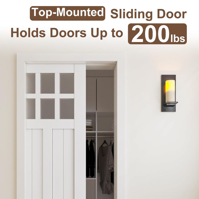 Pocket Door Commercial Grade Hanger Fits Johnson Part #1125 & Upgrades #1500 Hardware Kit, 1" Nylon Ball Bearing, 1-1/4" C.T.C, Min. 1" Thick Doors, 200lbs Capacity. Standard Rollers