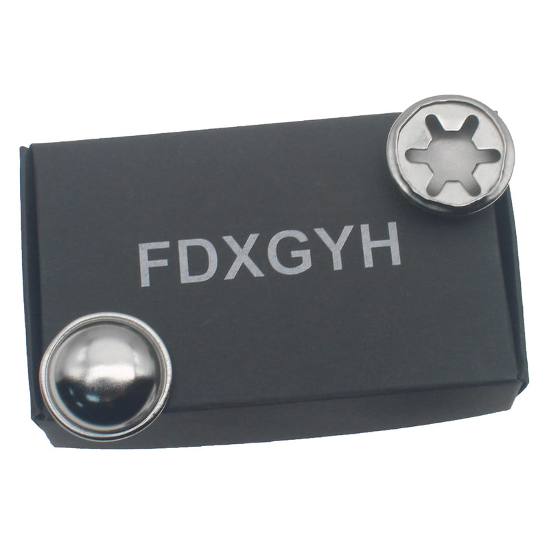 FDXGYH 4 Pcs Push On Pushnut Caps Spring Steel Pushnut Permanent Washer Caps Fits 1/2” in Diameter Axles for Hand Trucks, Rolling Bins, and Lawn Wagons 1/2 inch Gold