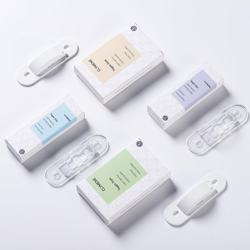 Wall Switch Guard, Childproof Light Switch Cover Guard | Toggle Style | Light Switch Protection | Lock Toggle Switch in On or Off Position | 1 Pack, Clear