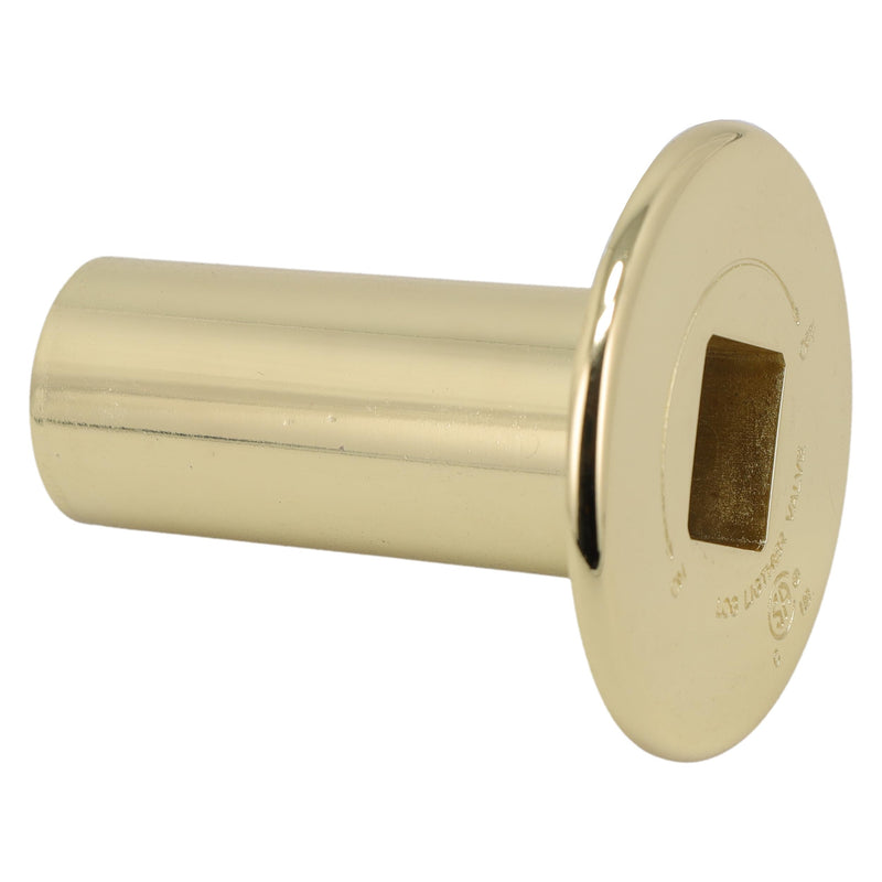 Supplying Demand CVR-SVL2PBR Fireplace Fire Pit | Stop Valve Cover Plate-Polished Brass Plated
