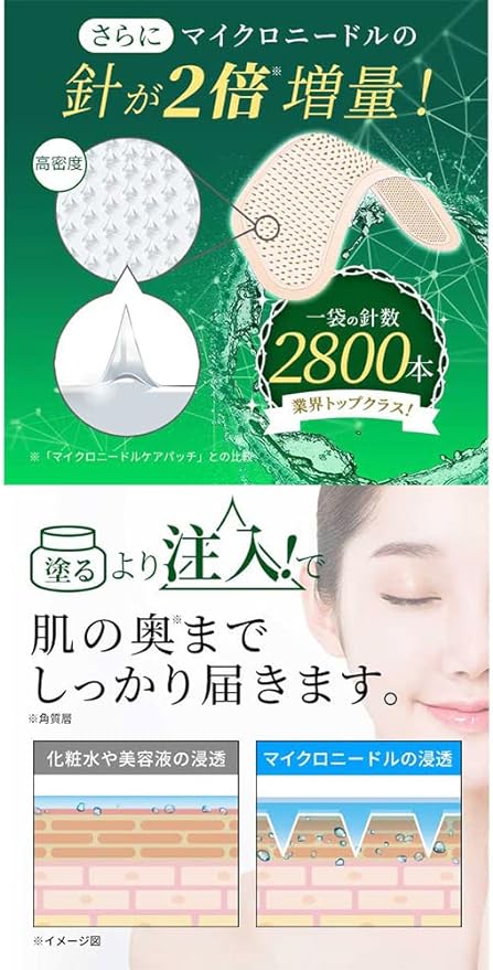 SEVEN BEAUTY CICA Niacinamide Formulated Microneedle, Hyaluronic Acid, Care Patch, Na, 2 Pieces (Deer Micro Patch, Needle Patch, Eye Pack, Eye Pack, Eye Sheet, Eye Pack, Eye Pack, Eye Bag, Injection Pack, Patch, Needle, Acupuncture Sheet) - NewNest Australia