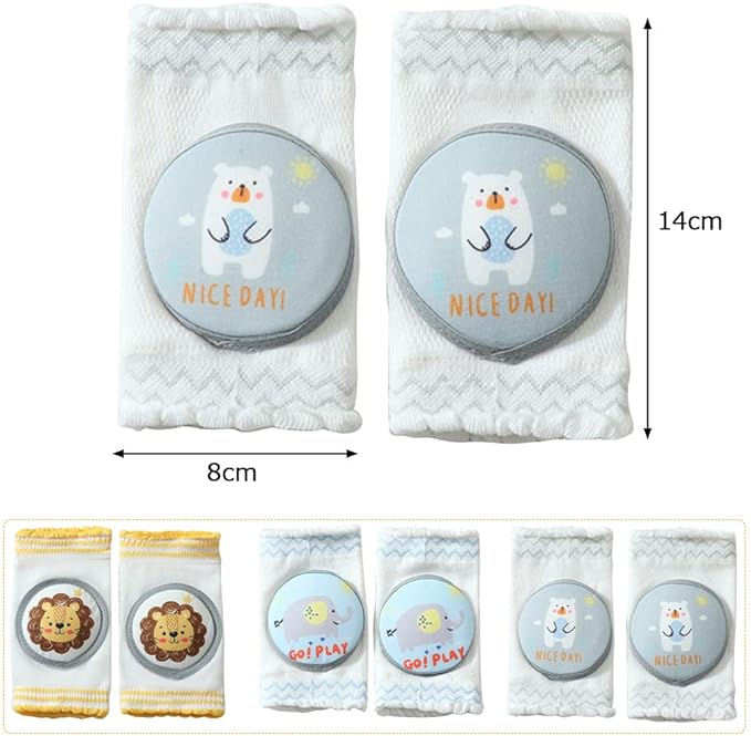 Formemory Baby Knee Pads, Baby Knee Supporter, Knee Pad, Cute, Cotton, Breathable, Anti-Slip, Injury Prevention, Anti-Slip, Baby Supplies, Unisex, Baby Shower Gift - NewNest Australia