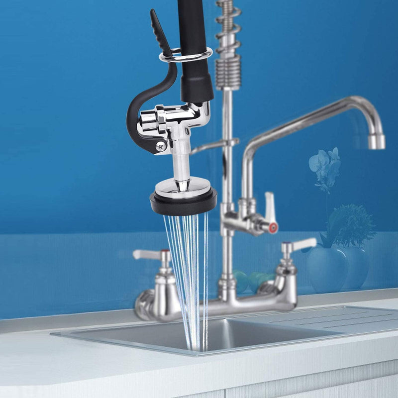 KWODE Pre-rinse Spray Valve Repair Kit for All Commercial Sink Sprayer Spray Face Bumper and Screw Repair Part Black